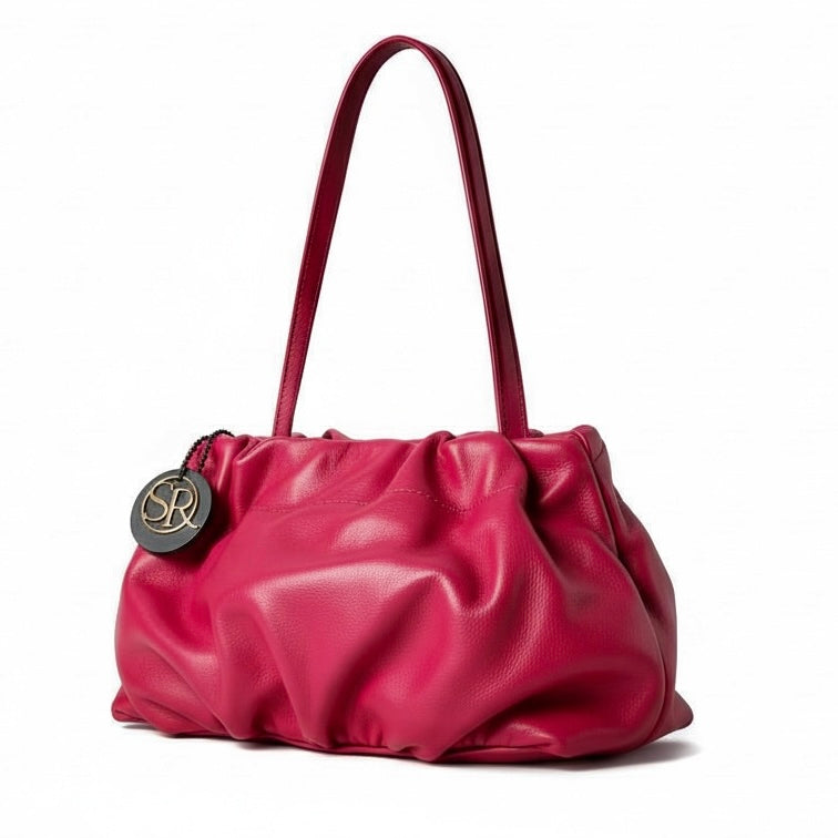 Babooshka Clutch - Fuchsia Leather