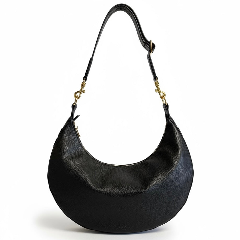 Ramones Crossbody - Black with Gold "Rock & Roll"