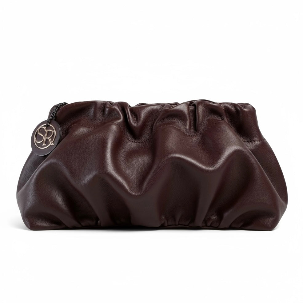 Babooshka Clutch - Burgundy Leather