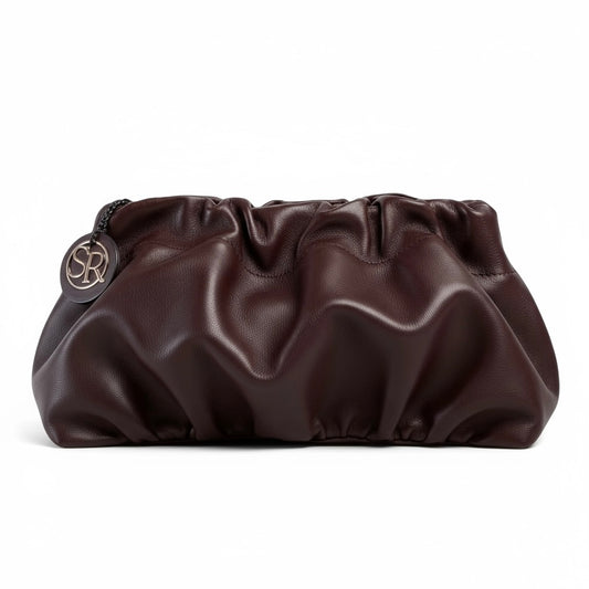 Babooshka Clutch - Burgundy Leather