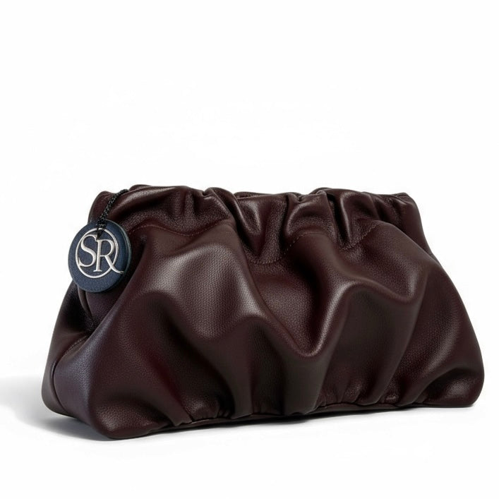 Babooshka Clutch - Burgundy Leather