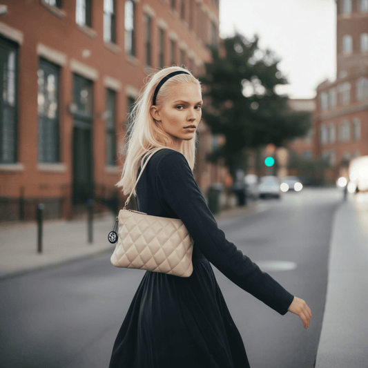 O’Connor Clutch — Cream Quilted Leather