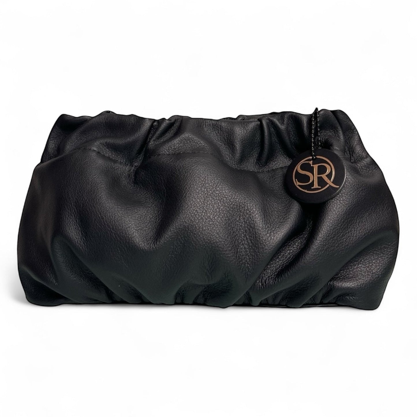 Babooshka Clutch Black Leather | Seam Reap Bags