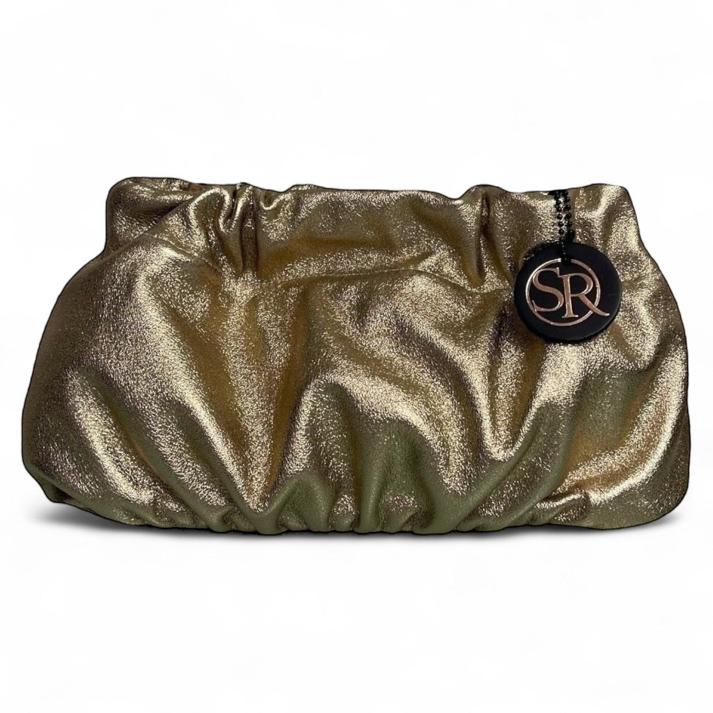 Babooshka Clutch Gold Leather | Seam Reap Bags