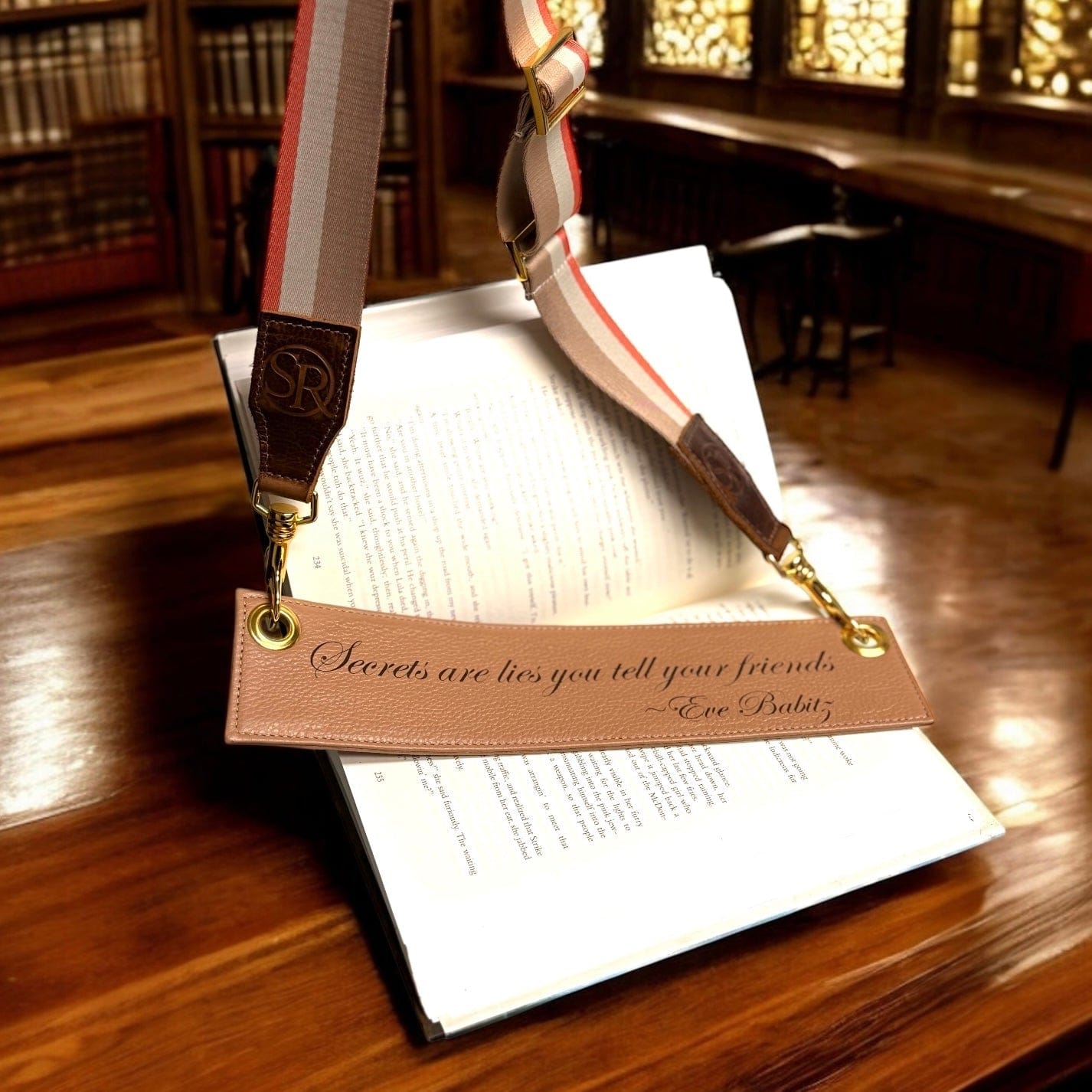 Customized Bookmark and Book Carrier Size Large (hardback) | Seam Reap Bags