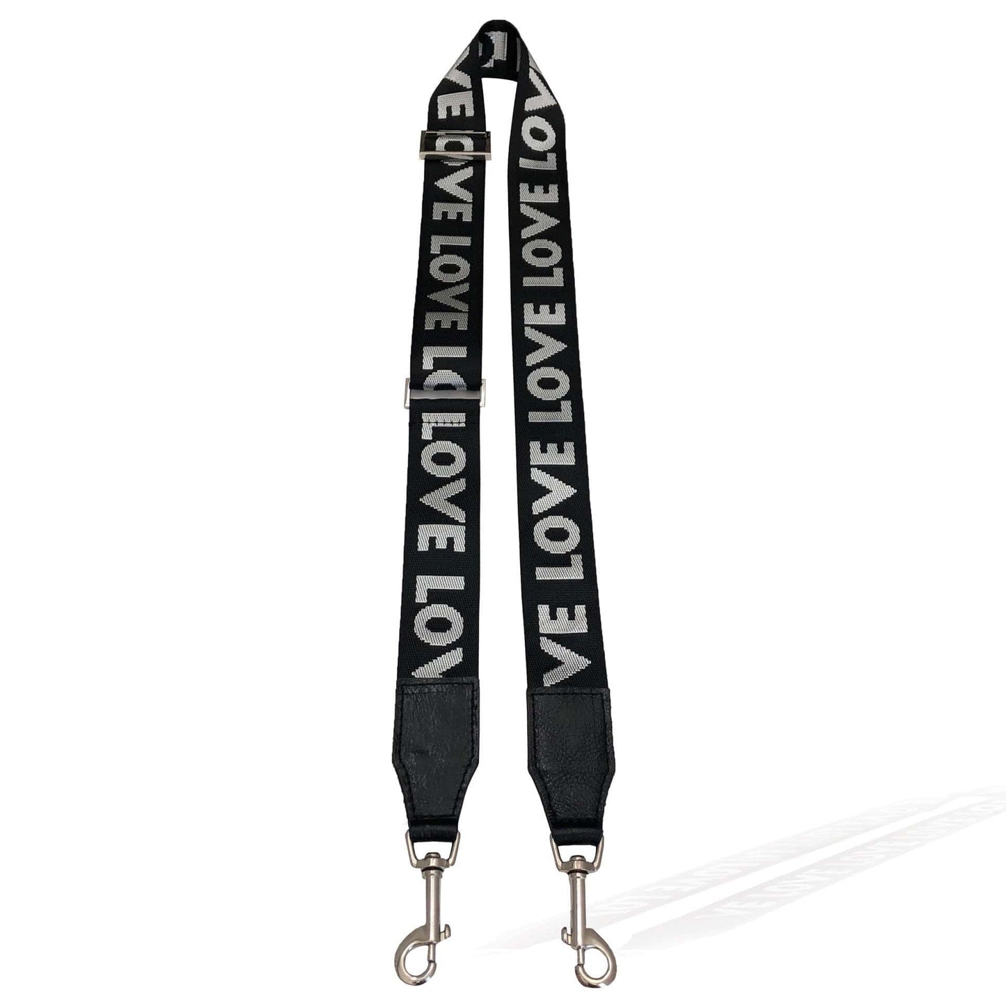 Love Bag Strap Black and White | Seam Reap - Luxury Handmade Leather Handbags, Purses & Totes