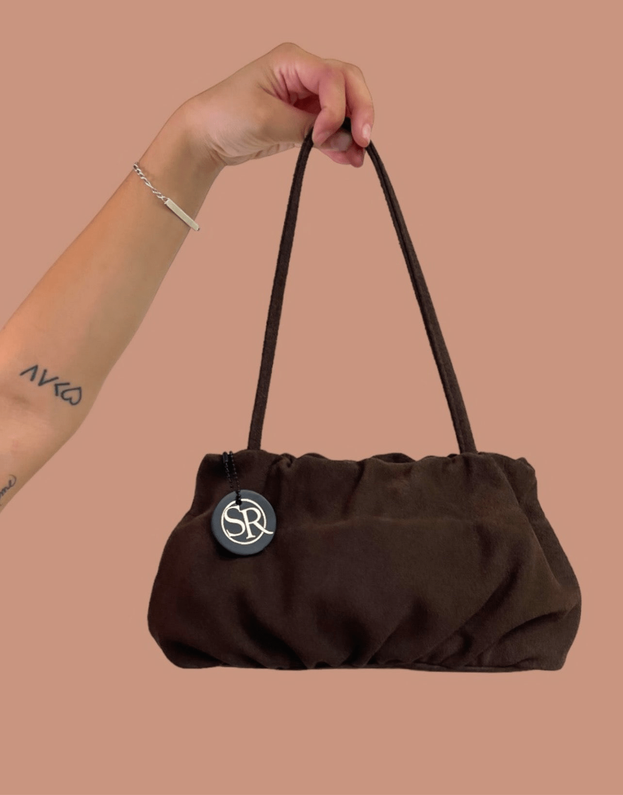 The “Babooshka” Clutch Nutella Suede | Seam Reap - Luxury Handmade Leather Handbags, Purses & Totes