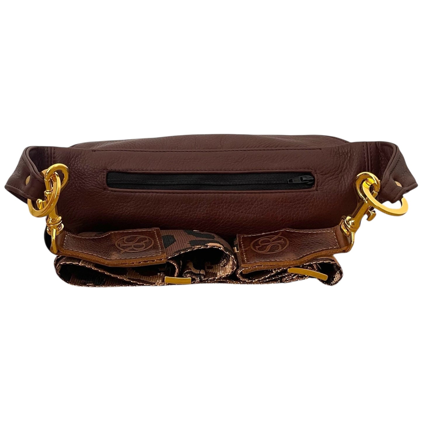 The “Jett” Bumbag Chocolate with Black Bolt | Seam Reap Bags