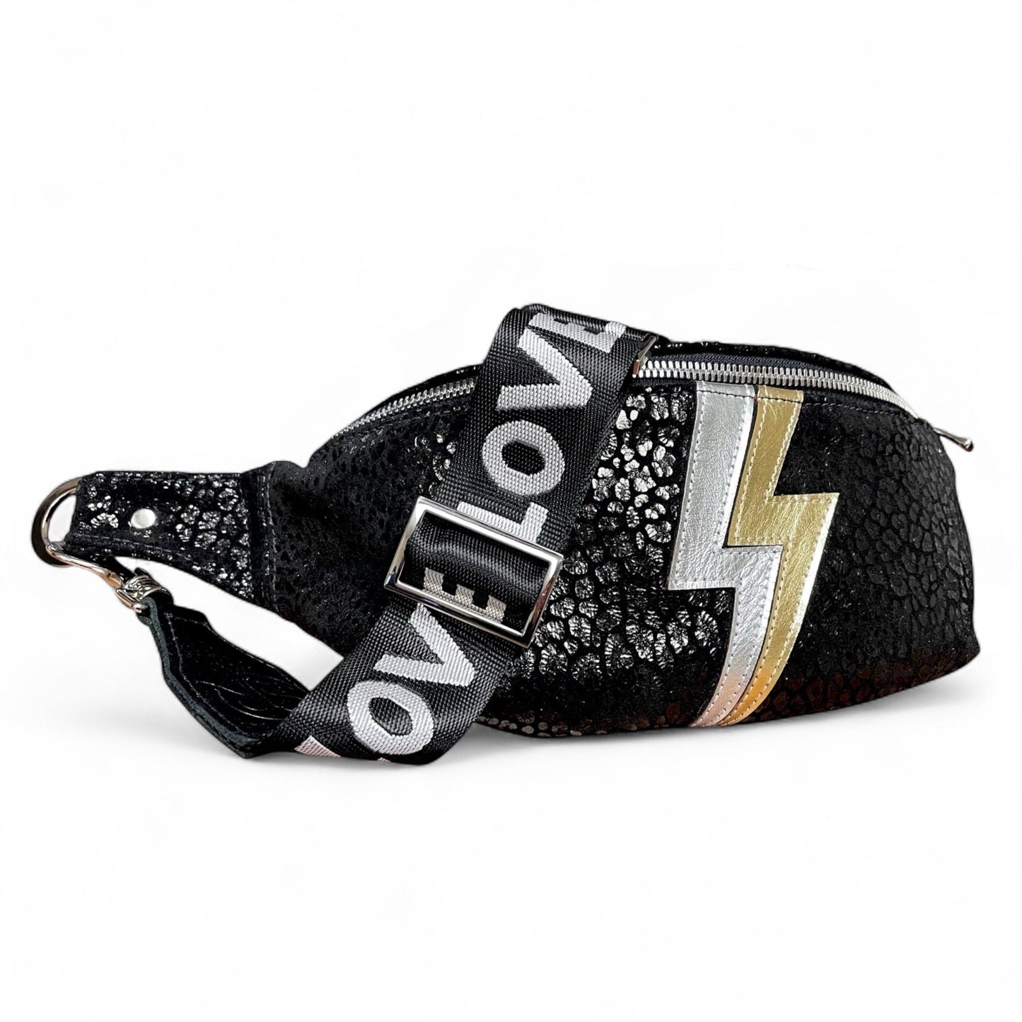 The “Jett” Bumbag Gold Silver | Seam Reap Bags