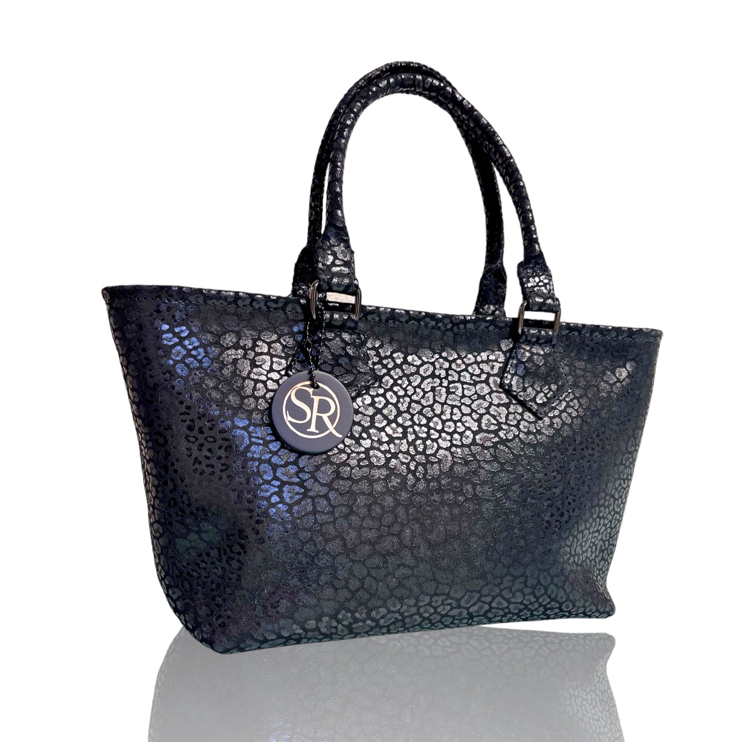 The "Wonderwall" Mini Tote Black Leopard | Seam Reap - Luxury Handmade Leather Handbags, Purses & Totes