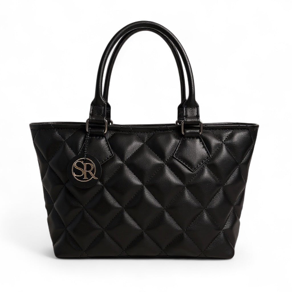 Wonderwall Mini Tote — Black Quilted Leather | Seam Reap Bags
