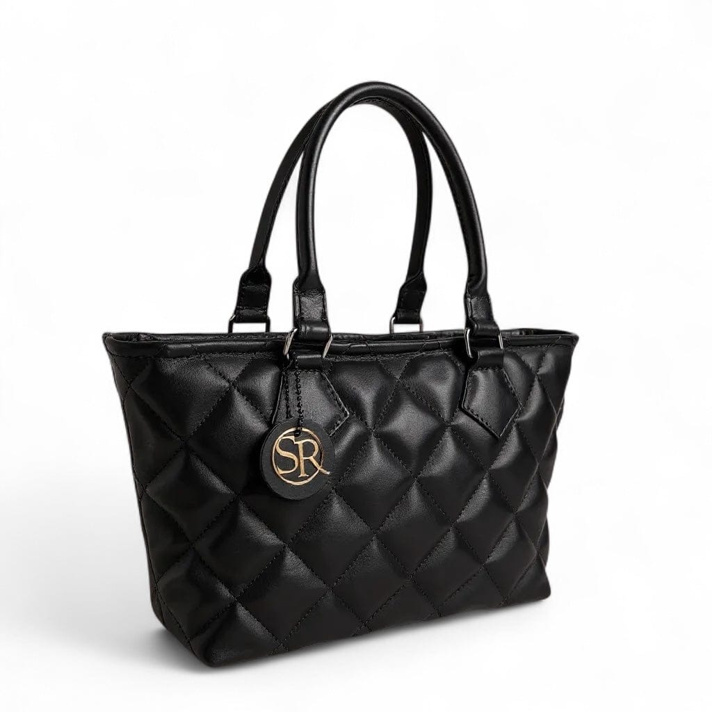 Wonderwall Mini Tote — Black Quilted Leather | Seam Reap Bags