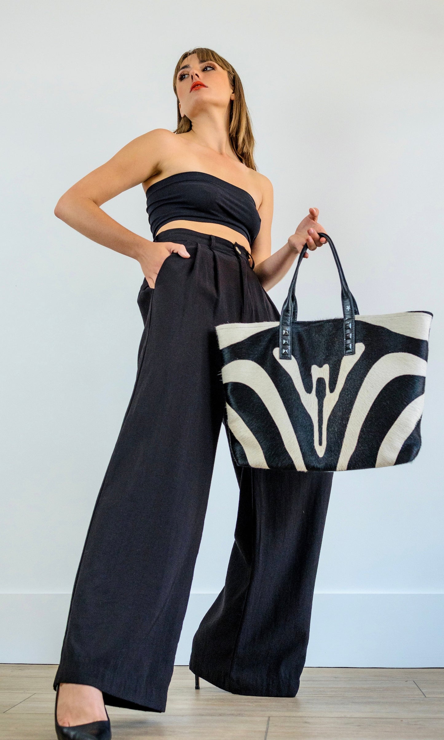 Abstract “Mazzy” Tote | Seam Reap - Luxury Handmade Leather Handbags, Purses & Totes