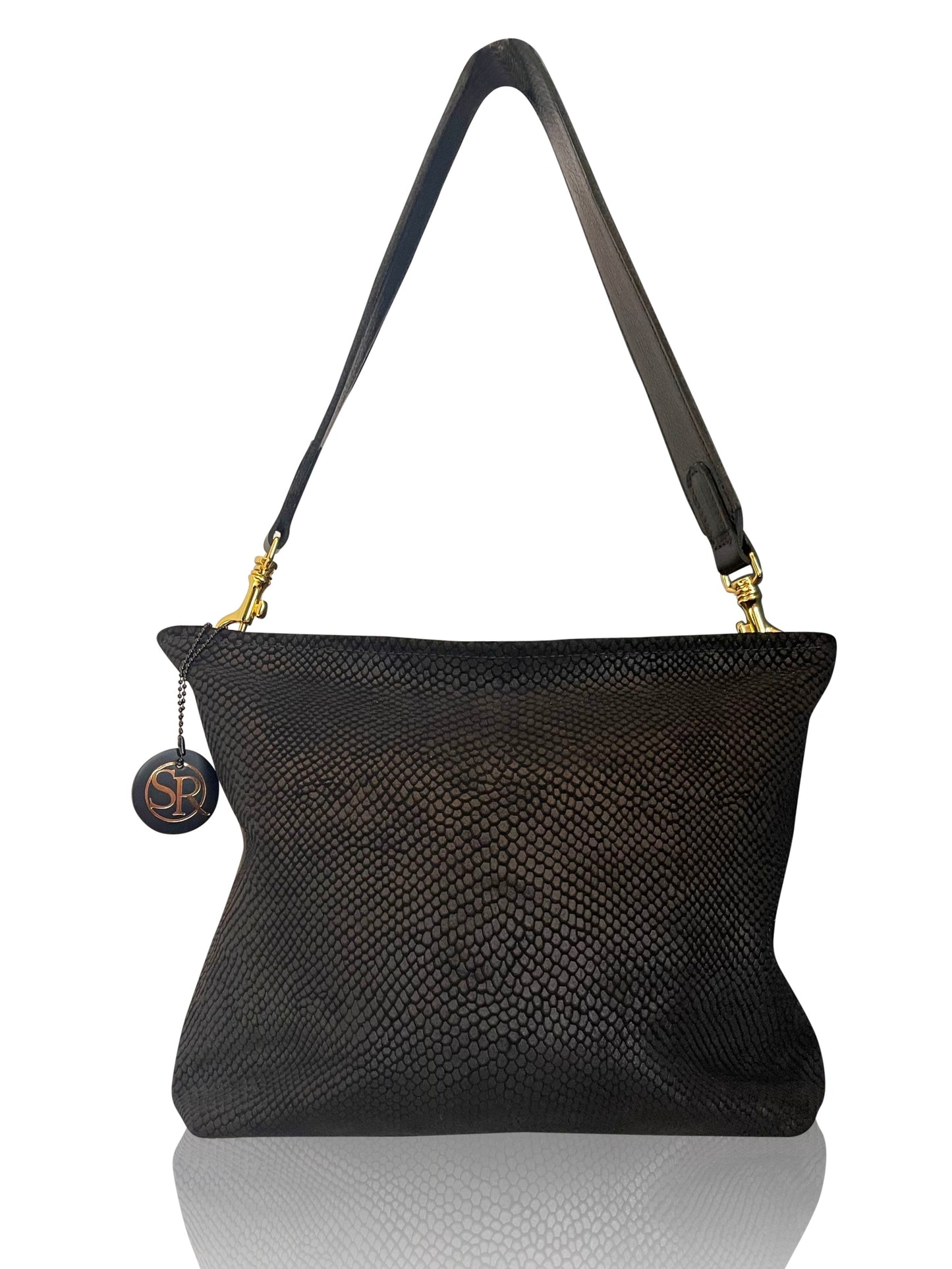 “Blondie” Hobo Embossed Suede | Seam Reap - Luxury Handmade Leather Handbags, Purses & Totes