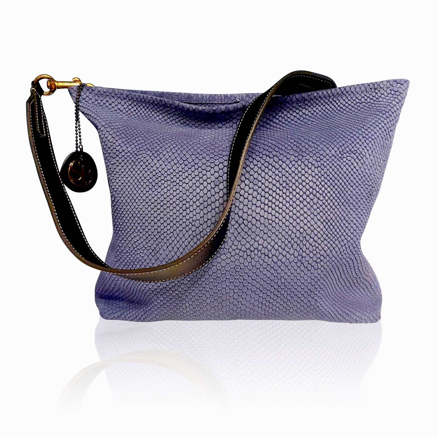 “Blondie” Hobo Embossed Suede | Seam Reap - Luxury Handmade Leather Handbags, Purses & Totes