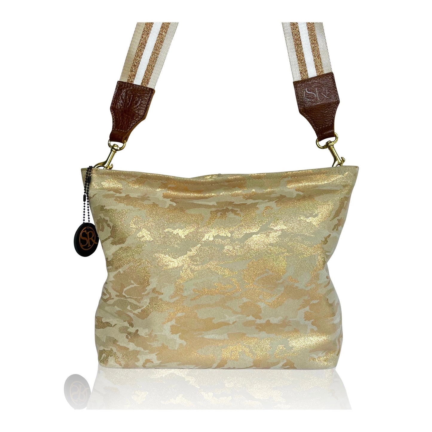 “Blondie” Hobo Gold Camo 30% off | Seam Reap - Luxury Handmade Leather Handbags, Purses & Totes