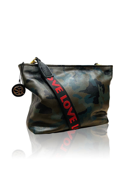 “Blondie” Hobo Green Camo | Seam Reap - Luxury Handmade Leather Handbags, Purses & Totes