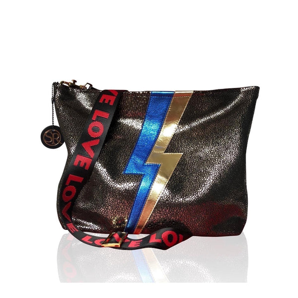 "Blondie" Hobo Stingray Lightning Bolt | Seam Reap - Luxury Handmade Leather Handbags, Purses & Totes