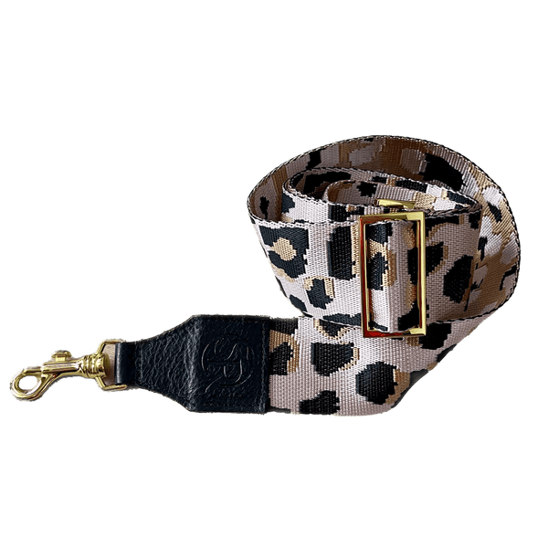 Blush Leopard Bag Strap | Seam Reap - Luxury Handmade Leather Handbags, Purses & Totes