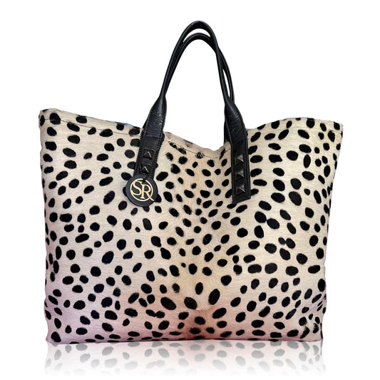 Cheetah “Mazzy” Tote | Seam Reap - Luxury Handmade Leather Handbags, Purses & Totes