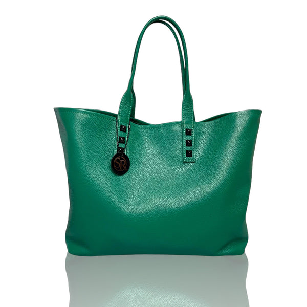 “Mazzy” Tote Emerald Green | Seam Reap - Luxury Handmade Leather Handbags, Purses & Totes