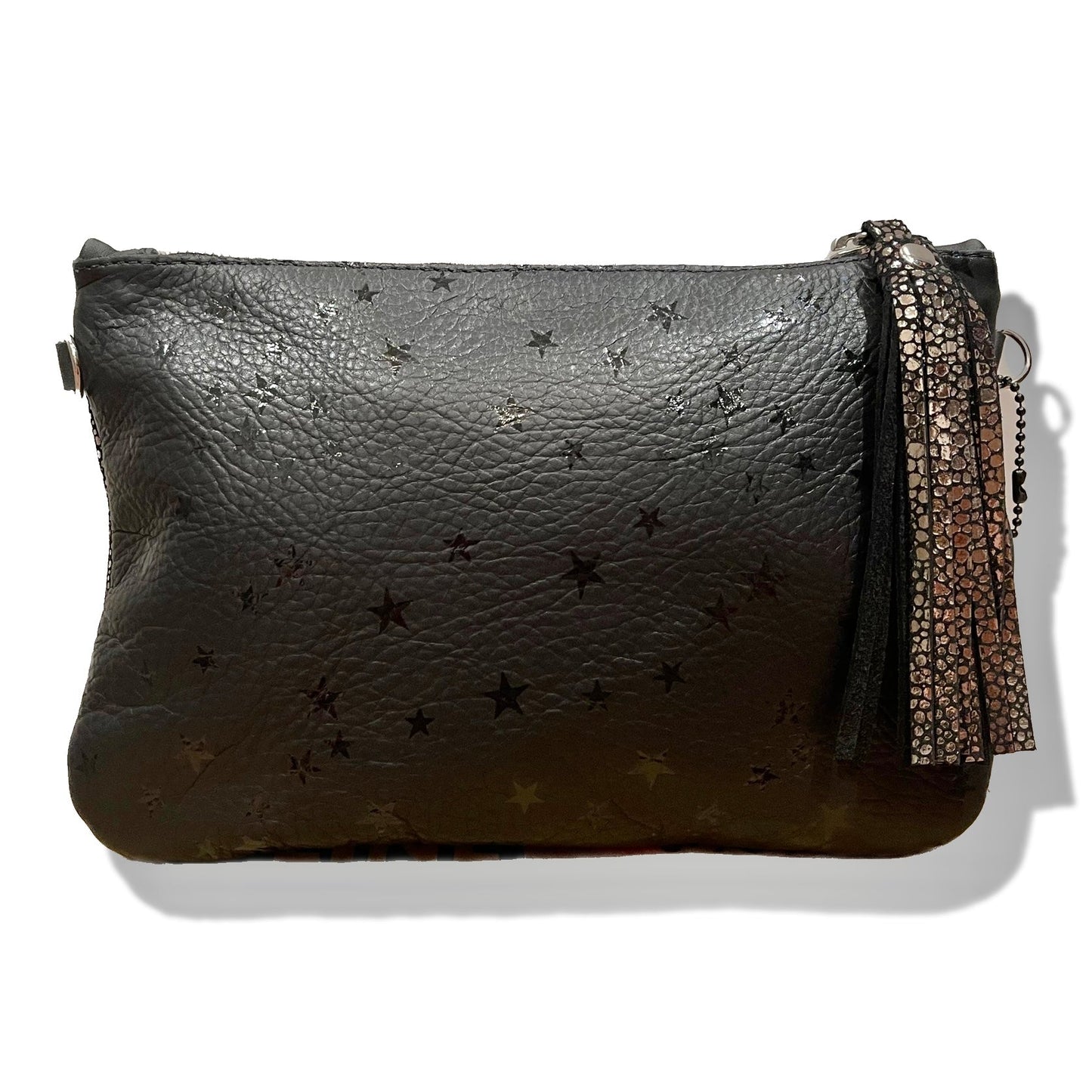 “Ziggy” Neon Lightning Bolt Clutch | Seam Reap - Luxury Handmade Leather Handbags, Purses & Totes