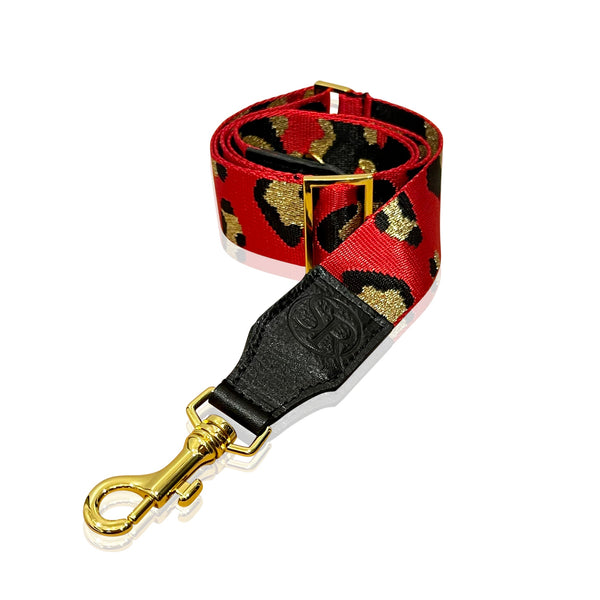 Red & Gold Bag Strap | Seam Reap - Luxury Handmade Leather Handbags, Purses & Totes