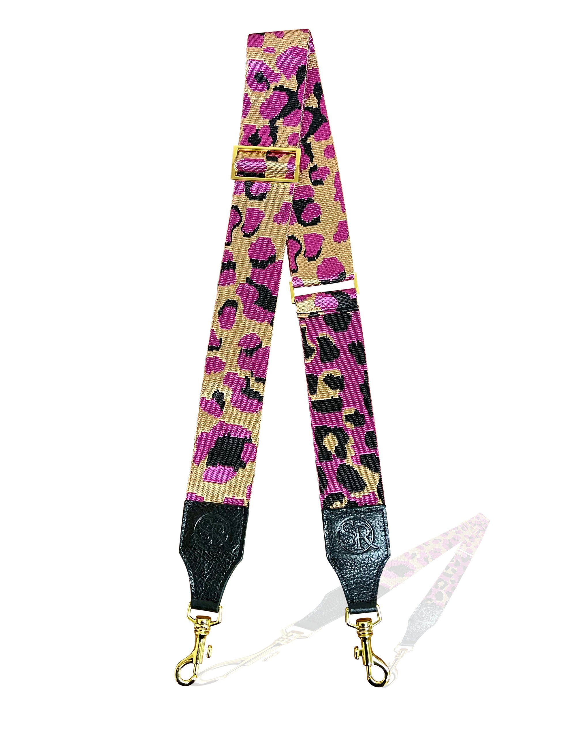 Tan & Fuchsia Bag Strap | Seam Reap - Luxury Handmade Leather Handbags, Purses & Totes