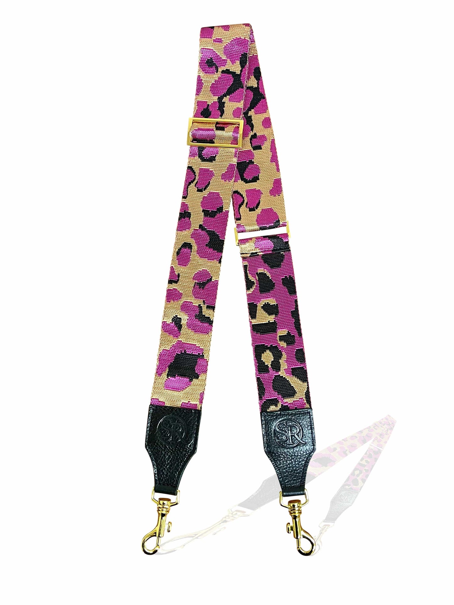 Tan & Fuchsia Bag Strap | Seam Reap - Luxury Handmade Leather Handbags, Purses & Totes