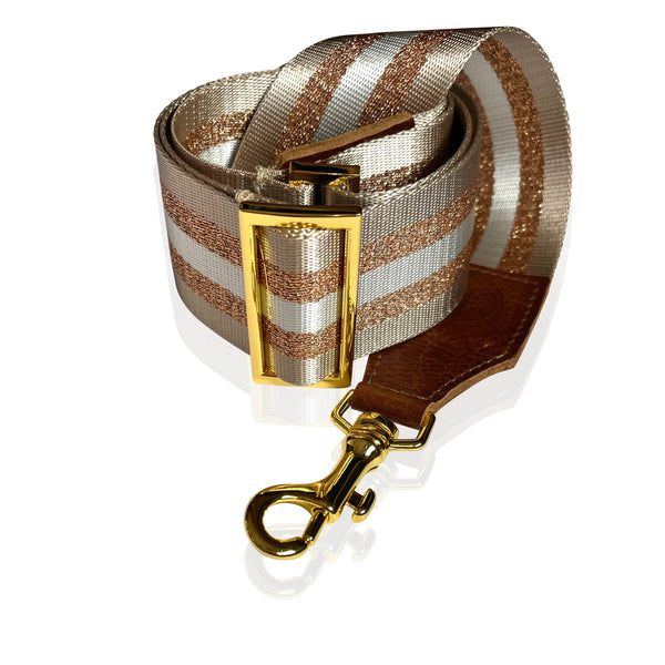 Tan & Gold Bag Strap | Seam Reap - Luxury Handmade Leather Handbags, Purses & Totes
