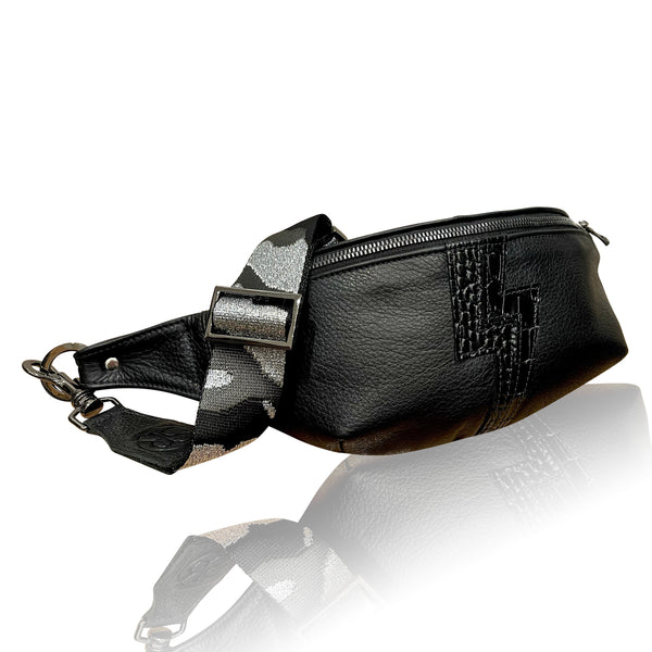 The “Jett” Bumbag Blackout | Seam Reap - Luxury Handmade Leather Handbags, Purses & Totes