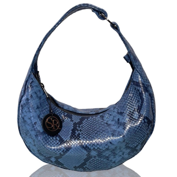 The “Queen” Collection Blue Snake | Seam Reap - Luxury Handmade Leather Handbags, Purses & Totes