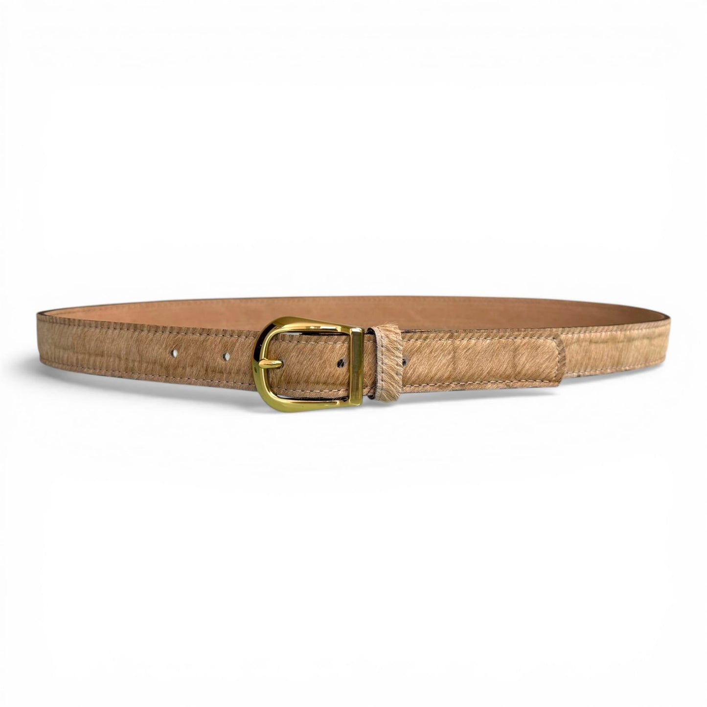 Champagne Hair on Hide Belt - 1" Width