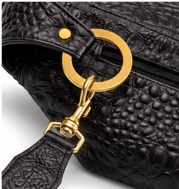 The Jett Crossbody Bag — Large Embossed Croc