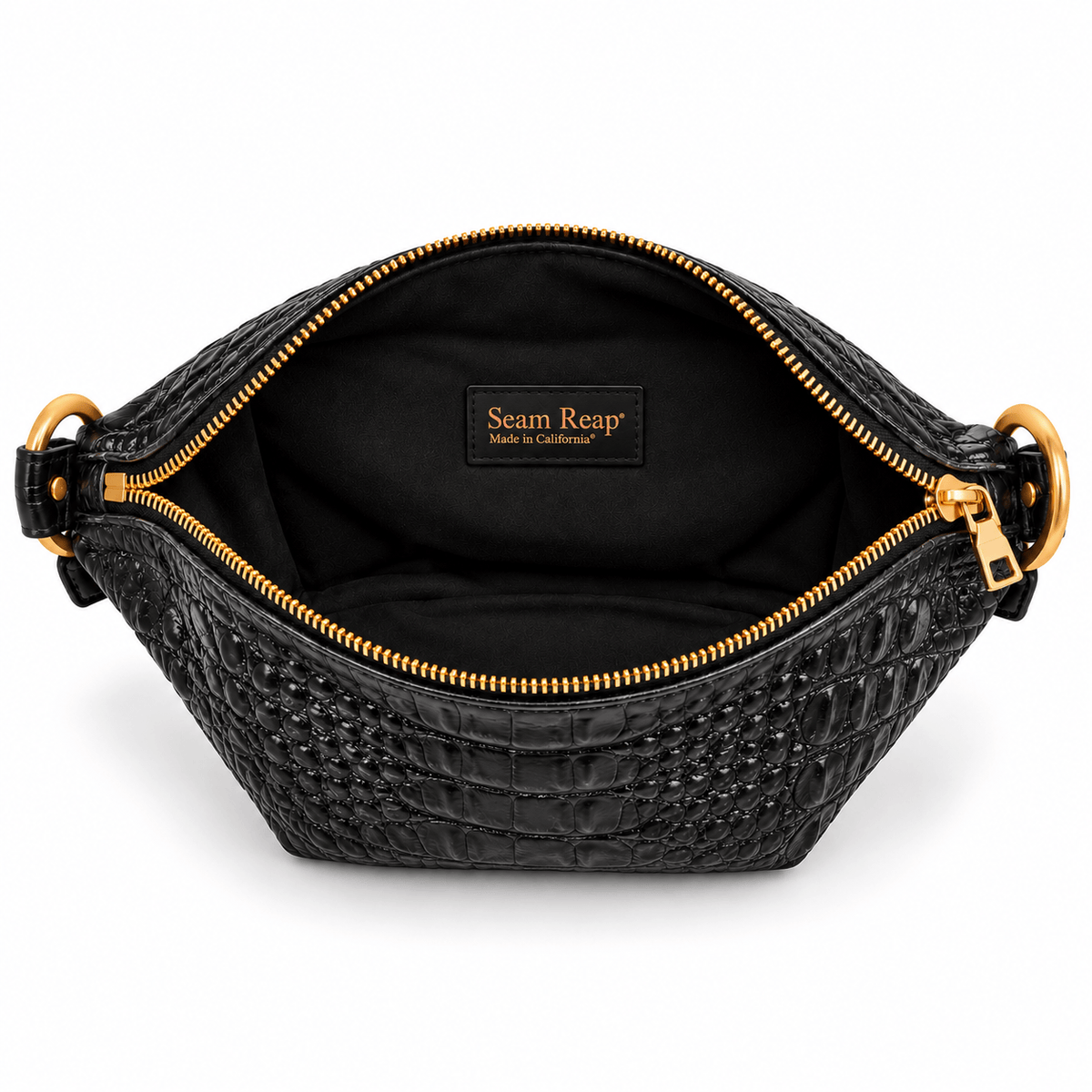 The Jett Crossbody Bag — Large Embossed Croc