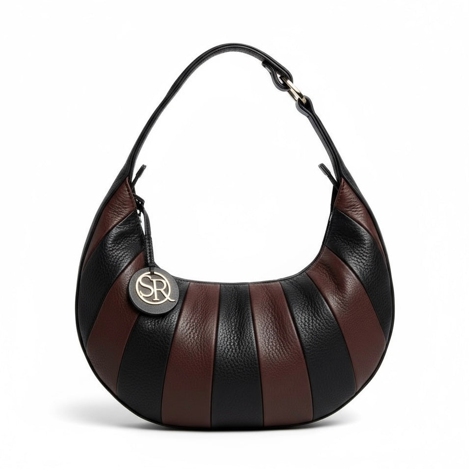 Queen Purse - Black & Brown Patchwork