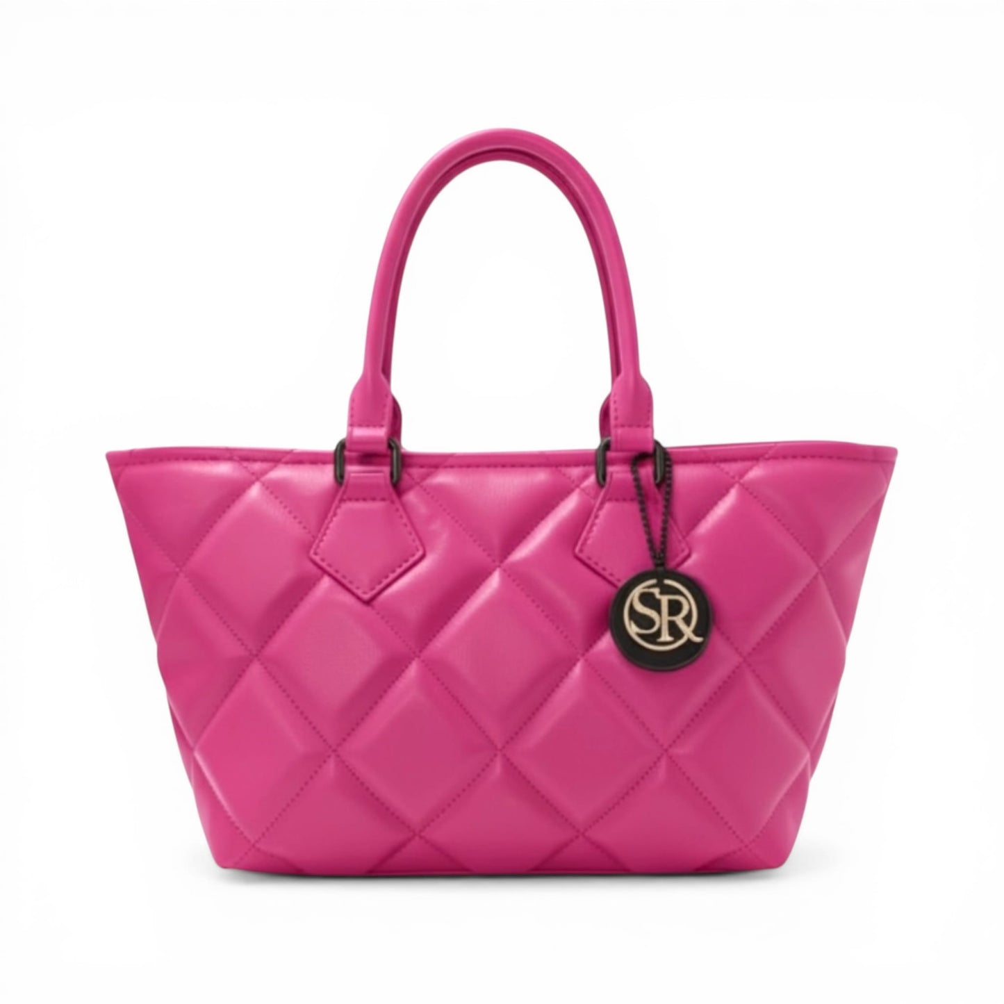Wonderwall Mini Tote — Fuchsia Quilted Leather