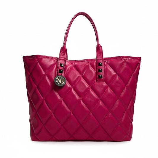 Mazzy Tote - Fuchsia Quilted