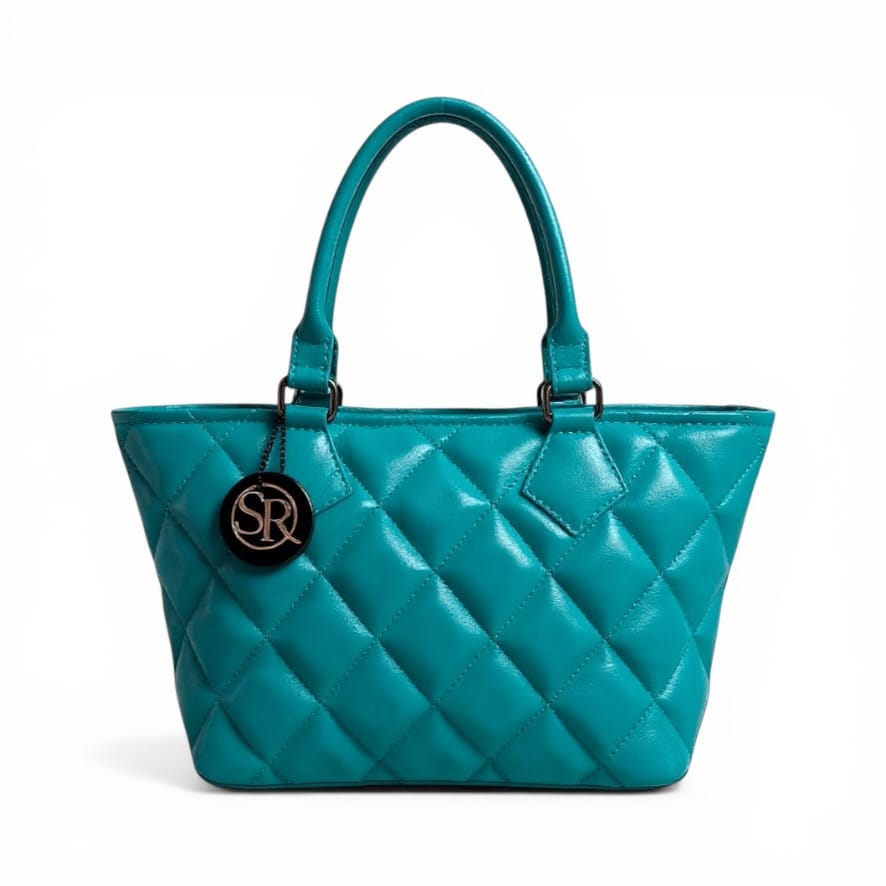 Wonderwall Mini Tote — Teal Quilted Leather