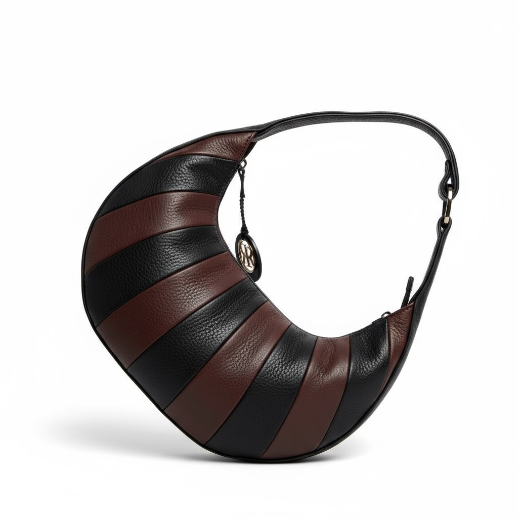 Queen Purse - Black & Brown Patchwork