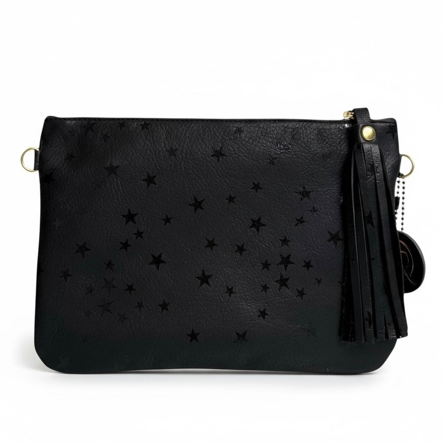 Zebra Hair-On-Hide Medium Clutch