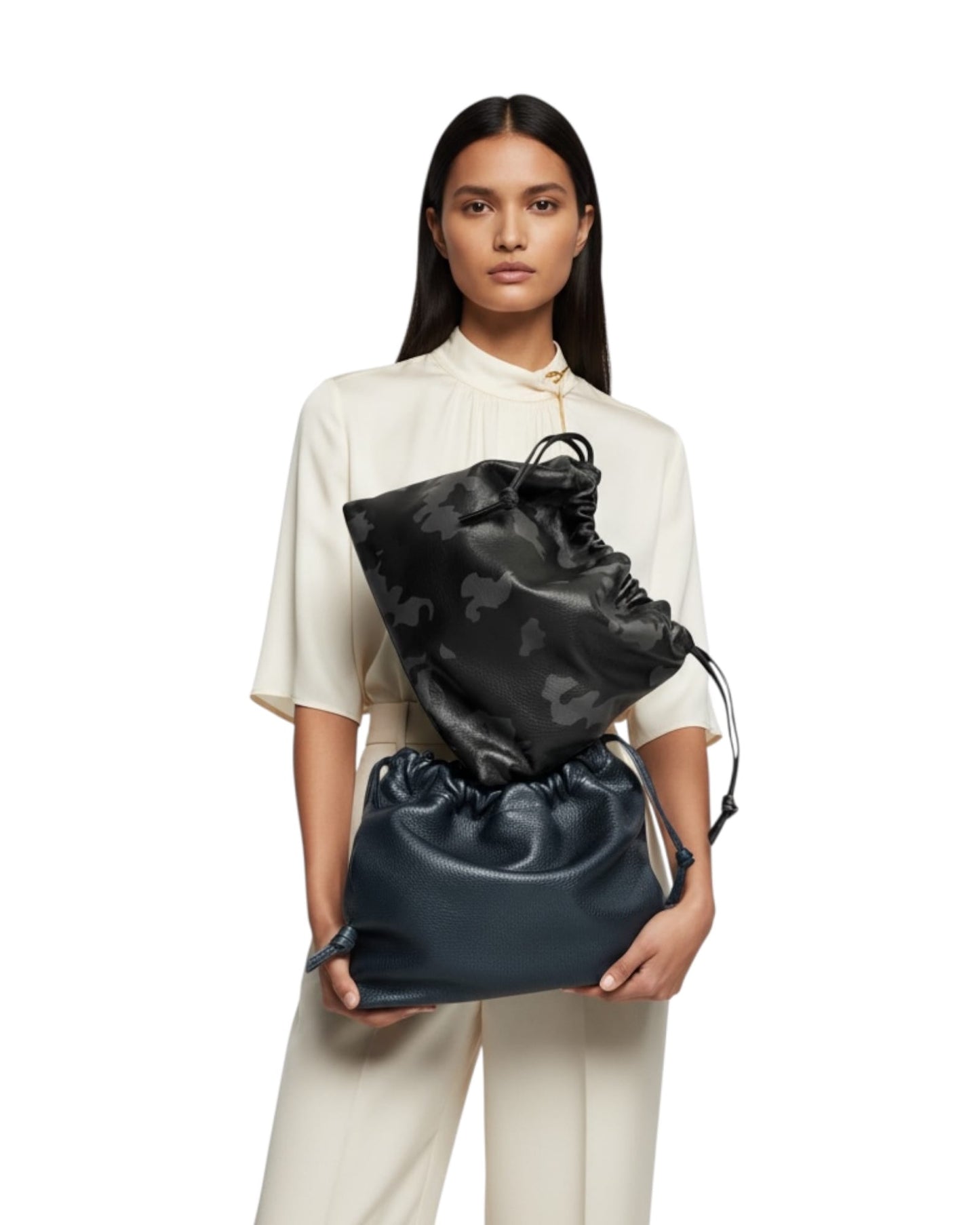 Cocteau Drawstring Bag - Black Camo