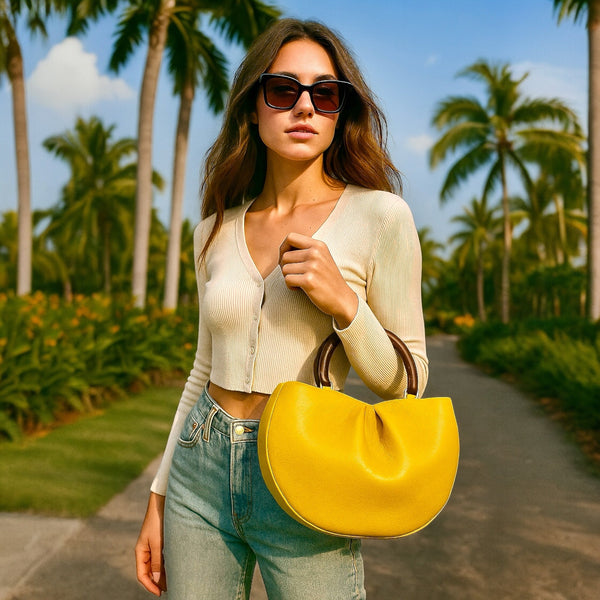 Avalon Midi Lemon | Seam Reap Bags