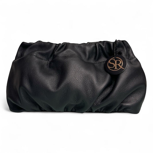 Babooshka Clutch Black Leather | Seam Reap Bags