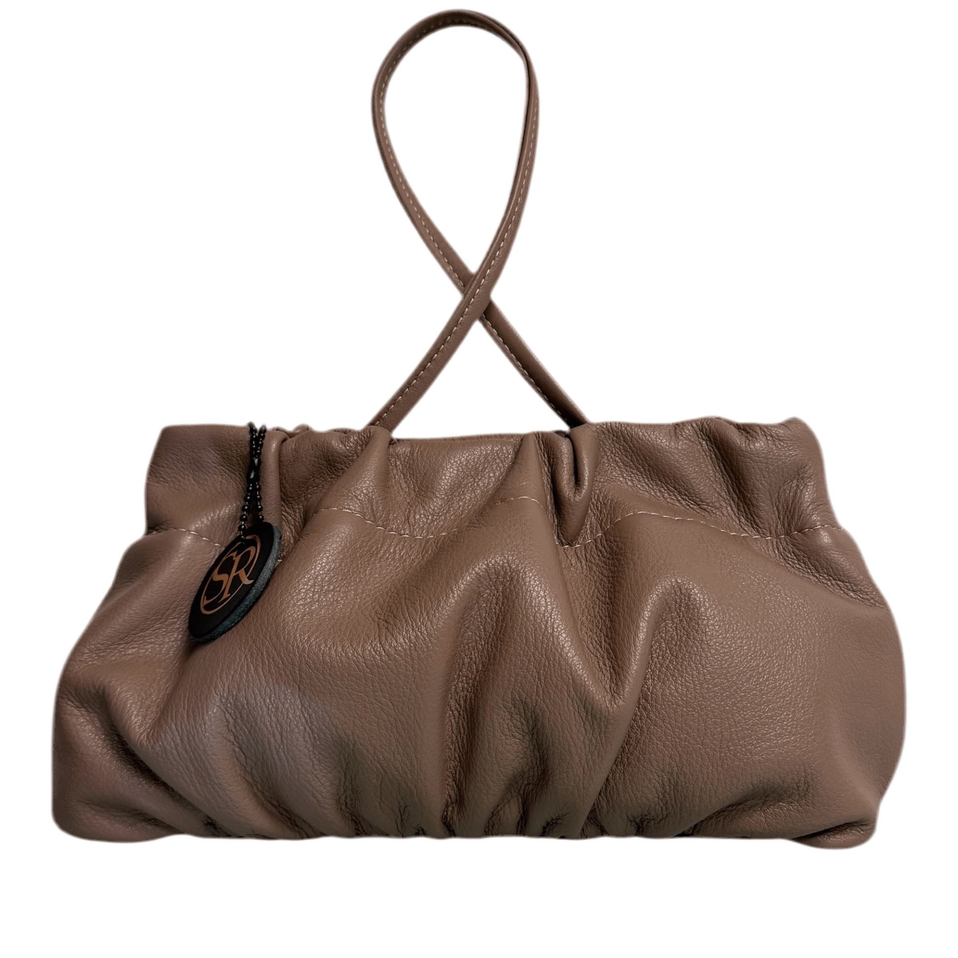 Babooshka Clutch - Mocha Leather | Seam Reap Bags