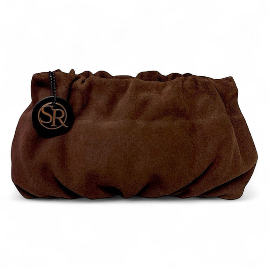 Babooshka Clutch Nutella Suede | Seam Reap Bags