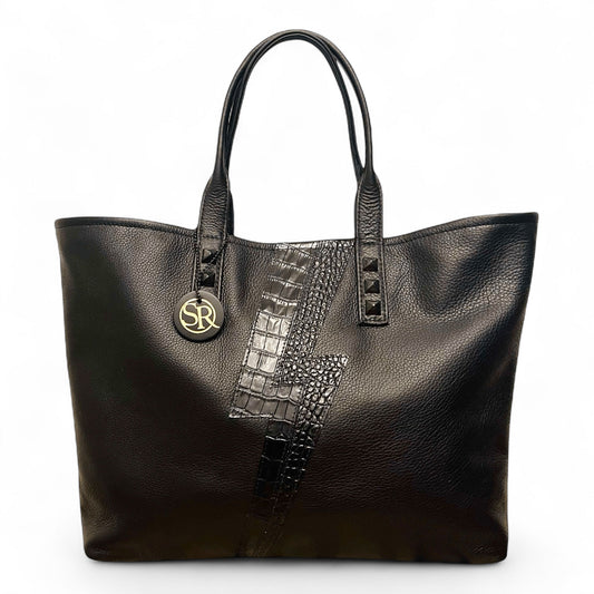 Black Bolt “Mazzy” Tote | Seam Reap Bags
