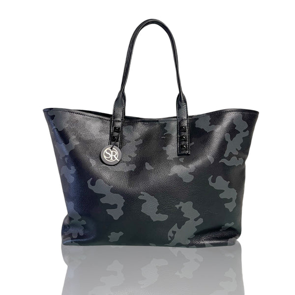 Black Camo “Mazzy” Tote | Seam Reap Bags