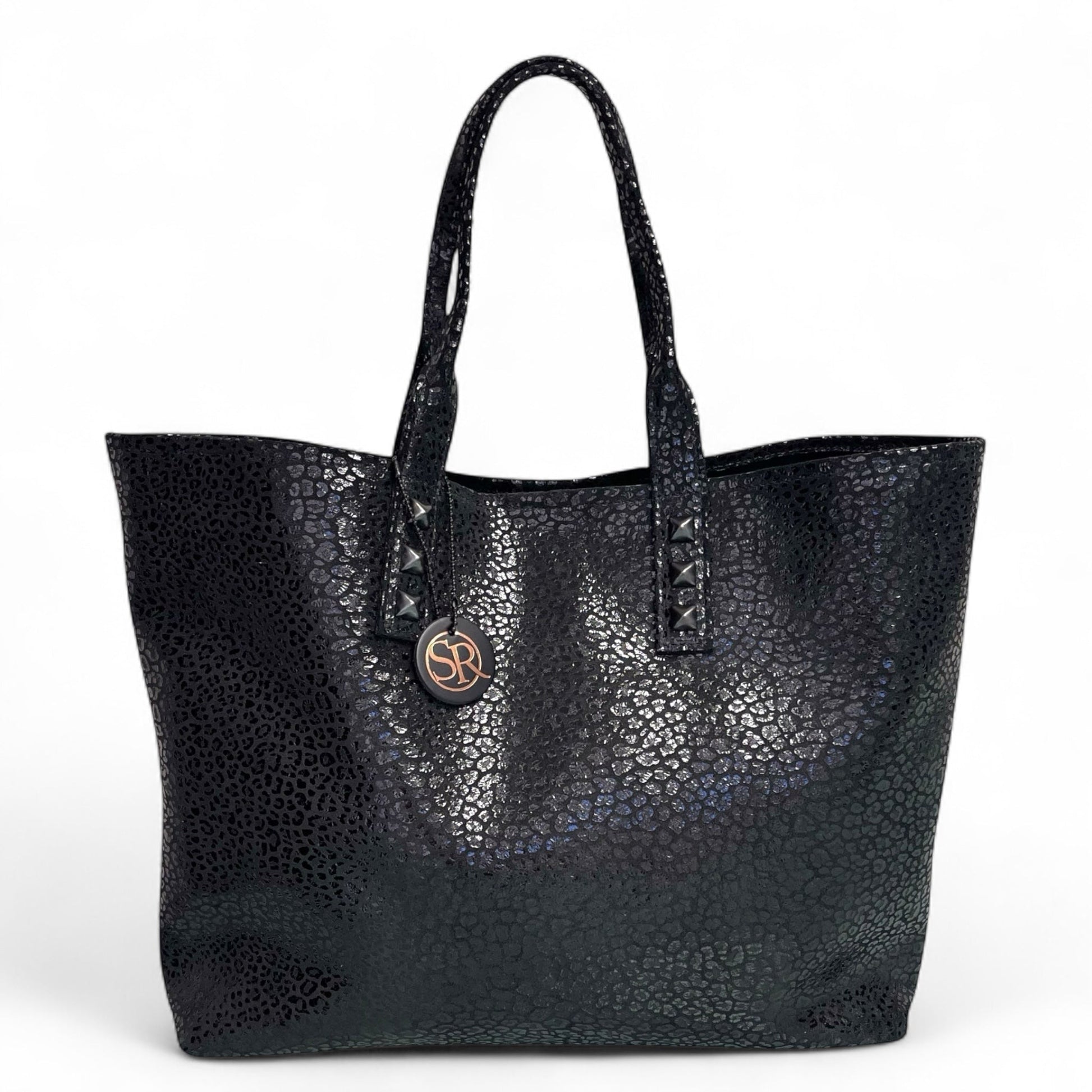 Black Leopard “Mazzy” Tote | Seam Reap Bags