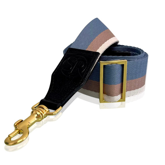 Blue and Tan Bag Strap | Seam Reap - Luxury Handmade Leather Handbags, Purses & Totes